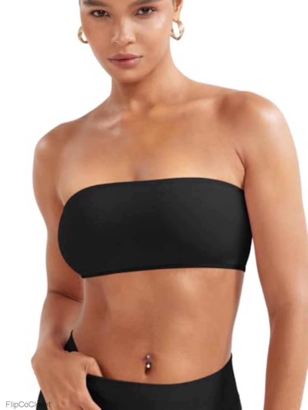 Backless Strapless Sports Bra With Removable Pads Non-Slip Yoga Workout